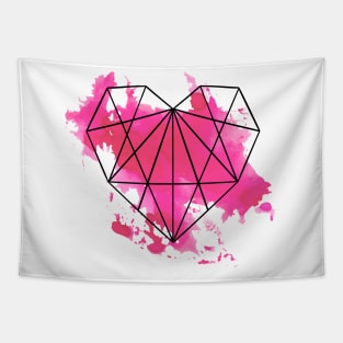 Geometric heart Tapestry