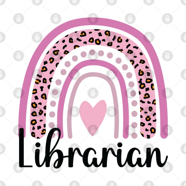 Leopard Rainbow Librarian Book Lovers by JaiStore