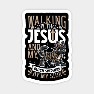 Jesus and dog - Dutch Shepherd Magnet