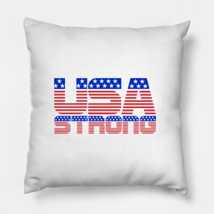 USA Strong America Strong - on light colors Pillow