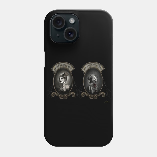 Memento Mori Phone Case by DanielBDemented