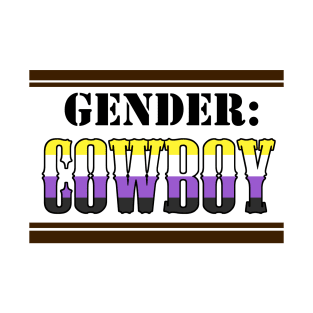 Gender: COWBOY - Enby Colors T-Shirt