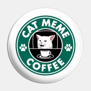 Cat Coffee Pin