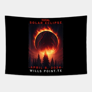 Wills Point Texas Total Solar Eclipse 2024 Tapestry