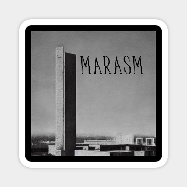 MARASM Brutalist Tower print Magnet by MARASM