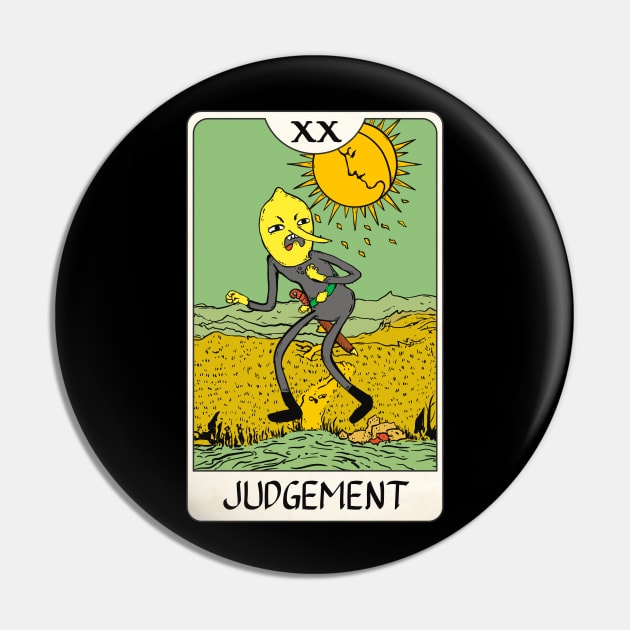 Lemongrab - Tarot Card Pin by kvothewordslinger