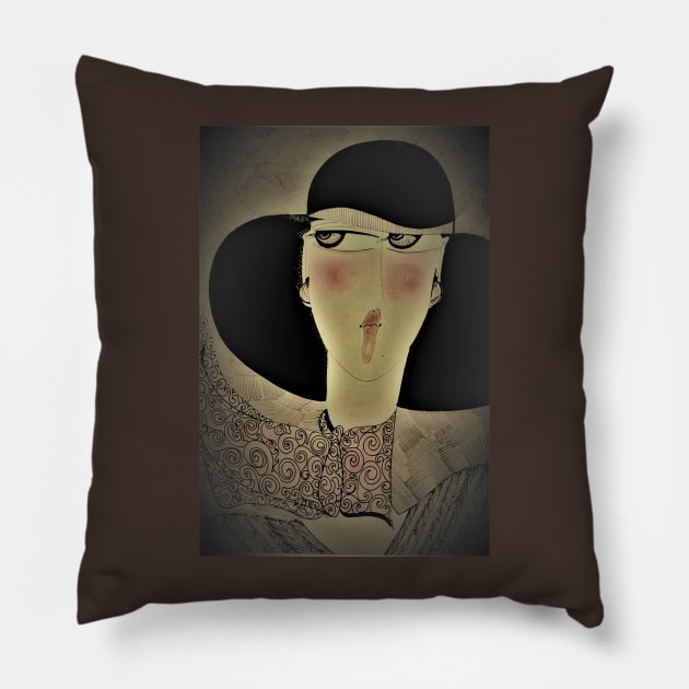 70S Vintage Jacqueline Mcculloch Pillow by jacquline8689