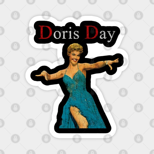 Doris Day // Dream A Little Dream Of Me Magnet by Super Cell Art