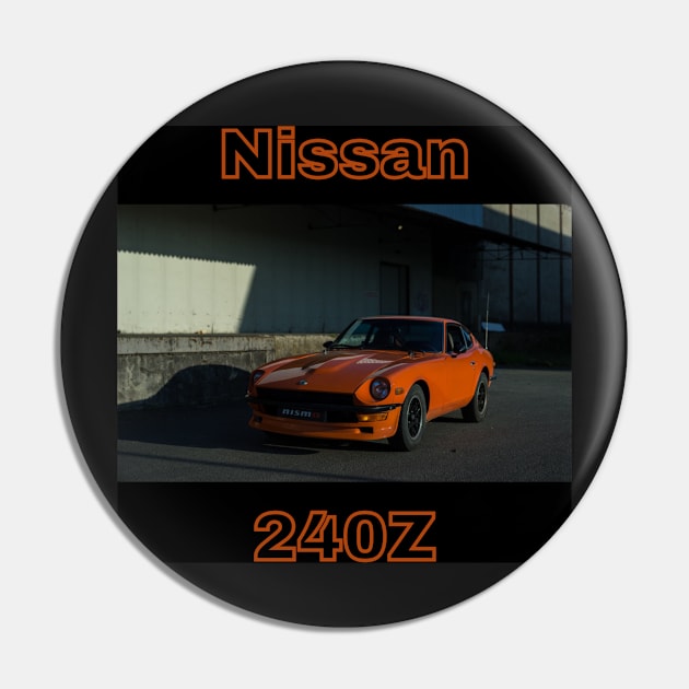 Nissan 240Z - Orange Design Pin by Trevor1984