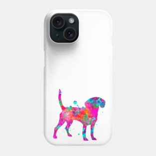 Beagle Dog Watercolor Painting 2 Phone Case