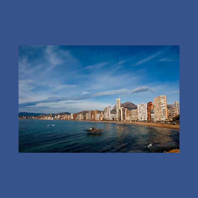 Benidorm Levante Beach Mediterranean Coast Spain by Andy Evans Photos