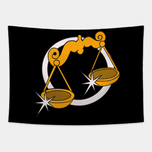 Libra Zodiac Sign Tapestry