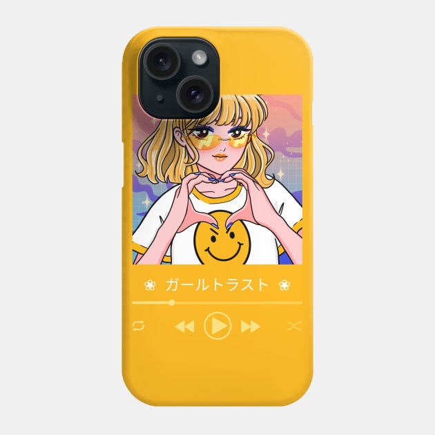 anime girl Phone Case by white.ink