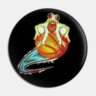 Basketball frog trend funny Pin