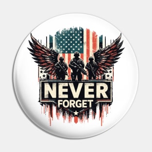 Memorial Day, Never Forget Pin