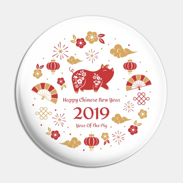 Happy Chinese New Year Pin by Vitorio