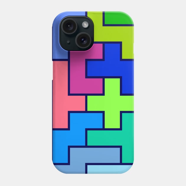 Pentomino rectangle puzzle Phone Case by AlexanderZam