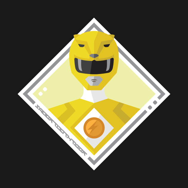 Yellow Saber-tooth Tiger Ranger - Mighty Morphin Power Rangers