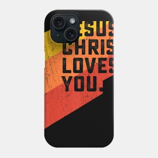 Vintage Jesus Christ Loves You Phone Case