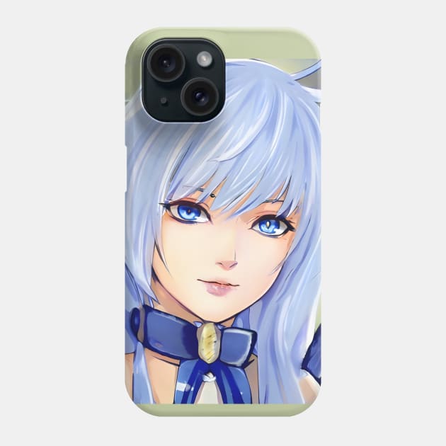 manga art cosplay blue eyes Phone Case by animegirlnft