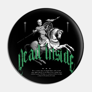 Vintage Dead Inside | Vintage | Dark Fantasy | Quote | Green Pin