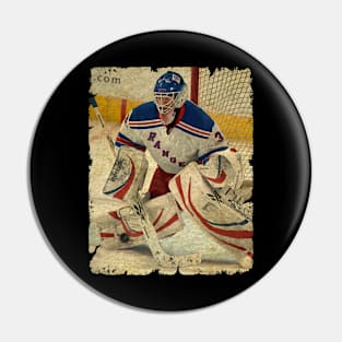 Alex Auld, 2009 in New York Rangers (3 GP) Pin