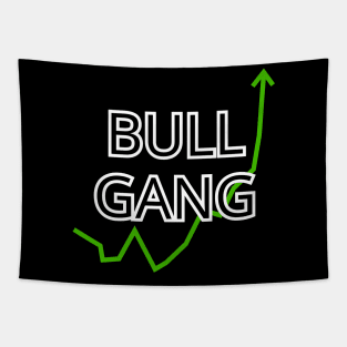 Bull Gang Stonks Only Go Up Tapestry