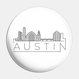 Austin Minimal Skyline Pin