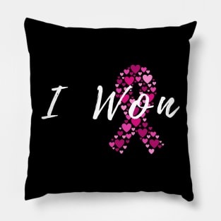 I won pink cancer survivor shirt Pillow