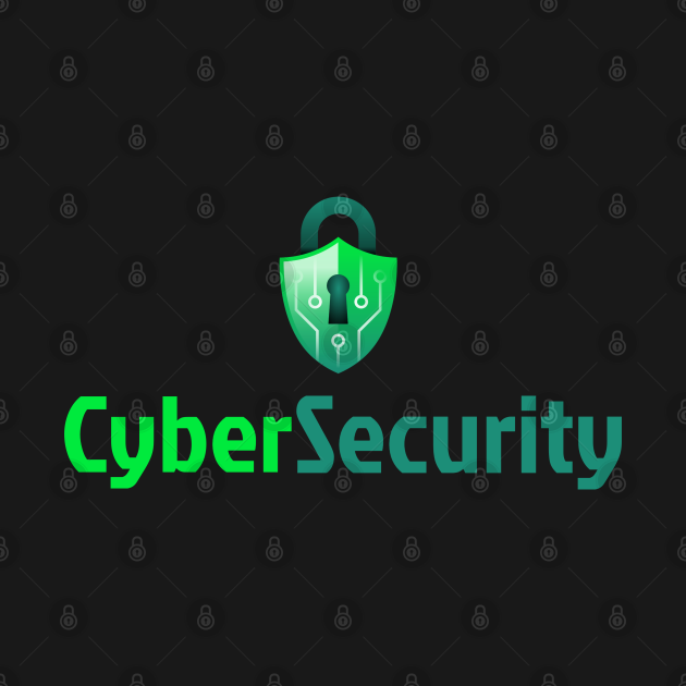 Discover Cyber Security Lock Green - Cyber Security - T-Shirt