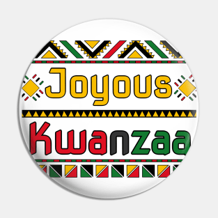 Joyous Kwanzaa Pin