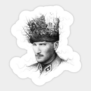 Sticker for Sale mit Mustafa Kemal Atatürk von ozdilh