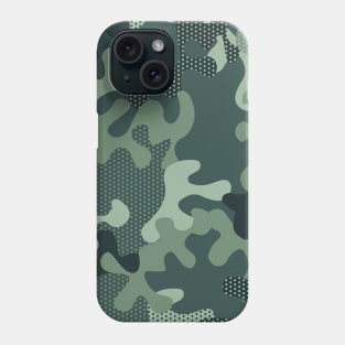 camouflage moro blue green Phone Case