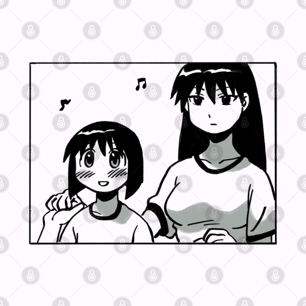 Mudwizard draws that panel of kaori and sakaki dancing together / azumanga daioh by mudwizard