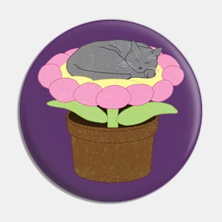 Flower Kitty Pin