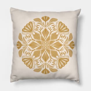 Geometric Floral Pillow