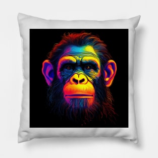 Apes Together Strong Neon Pop Art 3 Pillow