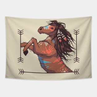 Native Horse Tapestry