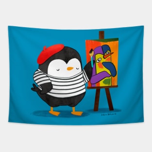 Pablo Penguinasso Tapestry