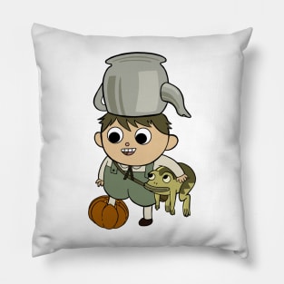 Greg with Pumpkin Pillow