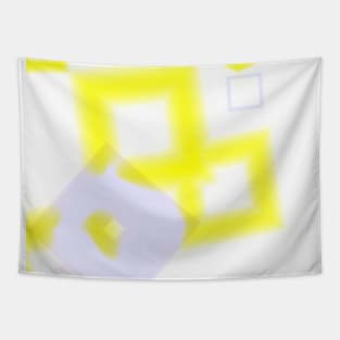 yellow white circular abstract texture Tapestry