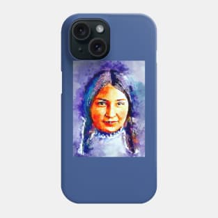 Watercolor Indian Woman Phone Case