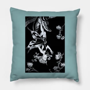 Upside Down Fairy Born in Moonless Night Pillow