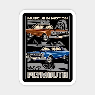 Plymouth GTX 426 Hemi Classic Car Magnet