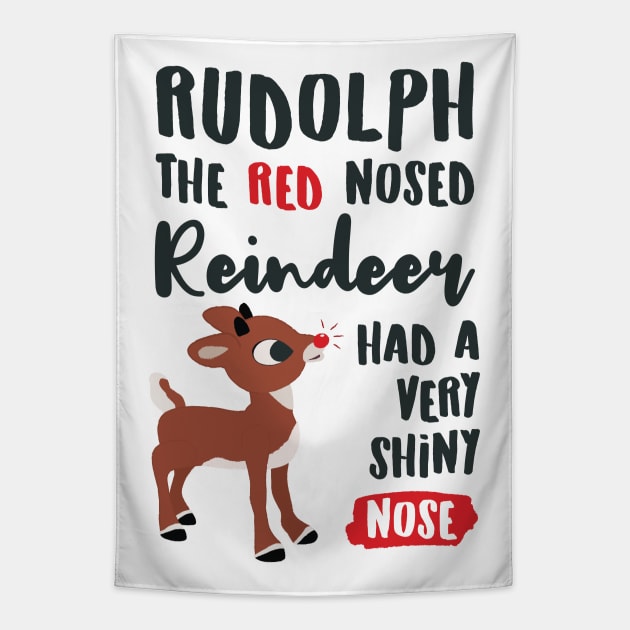 Rudolph the Red Nosed Reindeer © GraphicLoveShop Tapestry by GraphicLoveShop