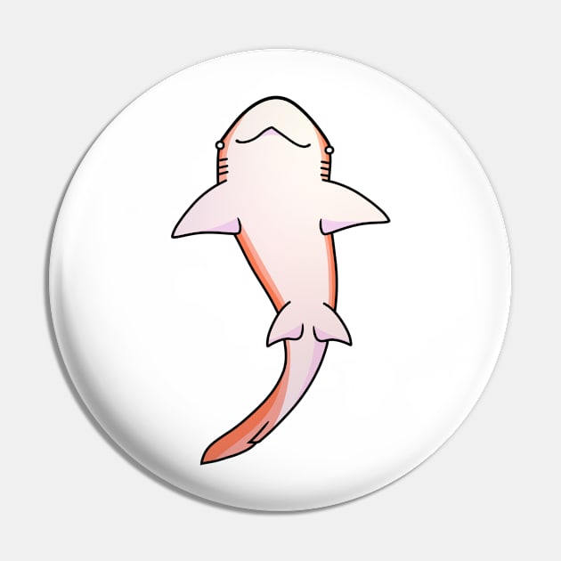 Peachy Shark Pin by Shankysharks