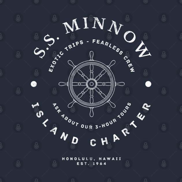 S.S. Minnow Island Charter - modern vintage logo by BodinStreet