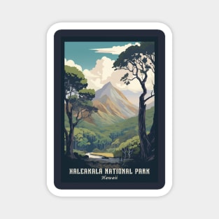 Haleakala National Park Travel Poster Magnet