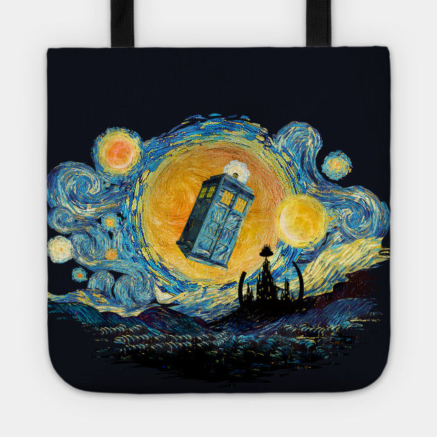 Gallifrey Starry Night Abstract Doctor Who Tote Teepublic