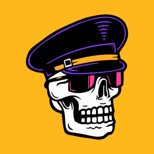 Cool Pilot Skull T-Shirt